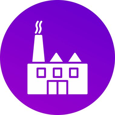 Bina. Web simgesi basit illüstrasyon