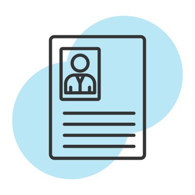 iş düz vektör simgesi