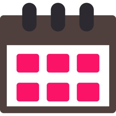 Takvim. Web simgesi basit illüstrasyon