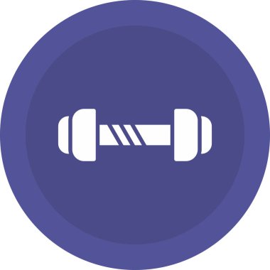 Dumbbell Basit Vektör Simgesi İllüstrasyonu