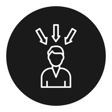 Modern simgenin vektör illüstrasyonu