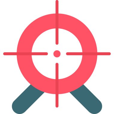 Hedef. Web simgesi basit illüstrasyon