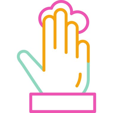 Bir eldivenin vektör illüstrasyonu