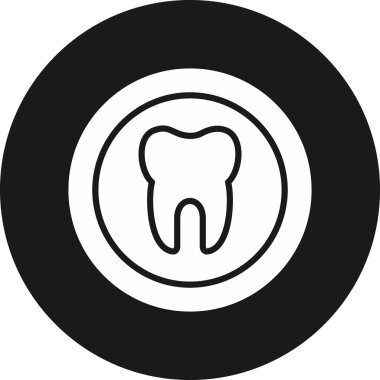 Diş bakımı web simgesi vektör illüstrasyonu