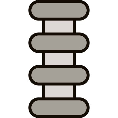 taş simgesi vektör illüstrasyonu