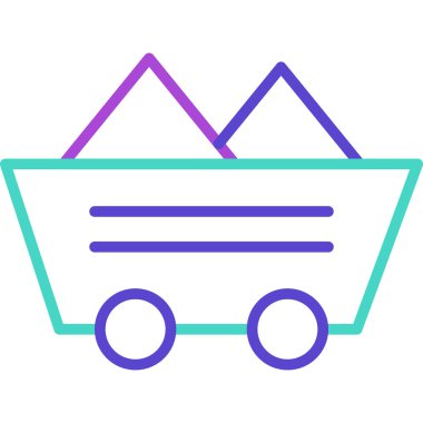 Bir alışveriş arabasının vektör çizimi