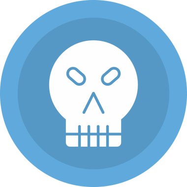 Kurukafa simgesi vektör illüstrasyonu