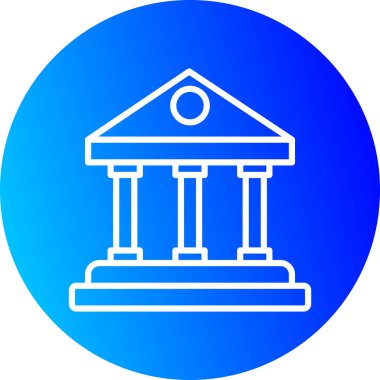 Banka vektör simgesi modern basit vektör illüstrasyonu