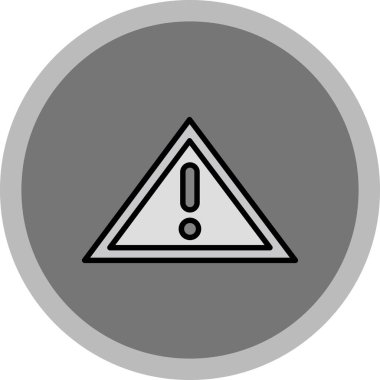 Beyaz üzerine izole edilmiş moda tarzında ünlem işareti. vektör illüstrasyonu