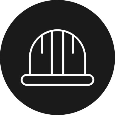 vektör inşaat kask simgesi