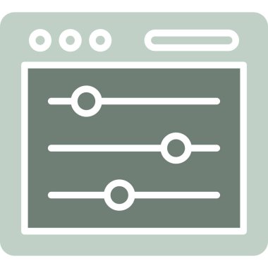 Web tasarım simgesi, vektör illüstrasyonu