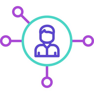 İnsan simgesinin vektör illüstrasyonu