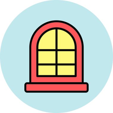 pencere simgesi vektör illüstrasyonu