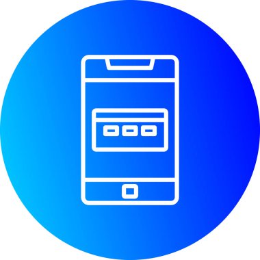 Vektör Mobil simge illüstrasyonu