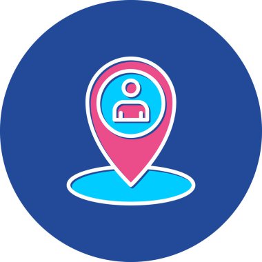 harita pin ikonu vektör illüstrasyonu