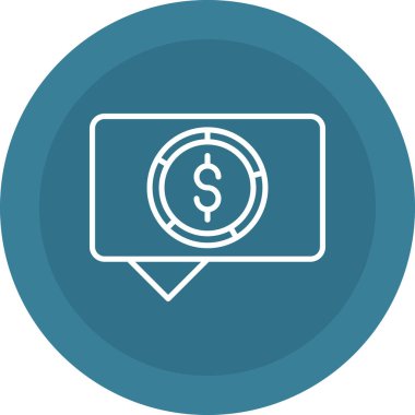 Dolar simgesi, vektör illüstrasyonu