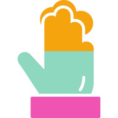 Düz vektör çizimi bir elin bardakla içkiyi tutuşu