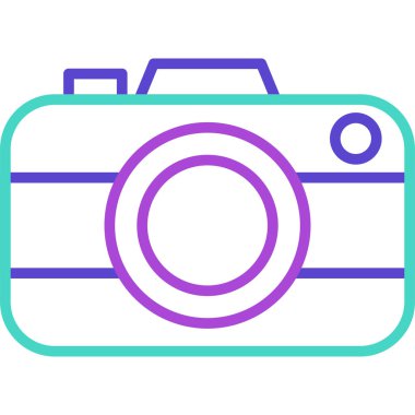 Kamera. Web simgesi basit illüstrasyon