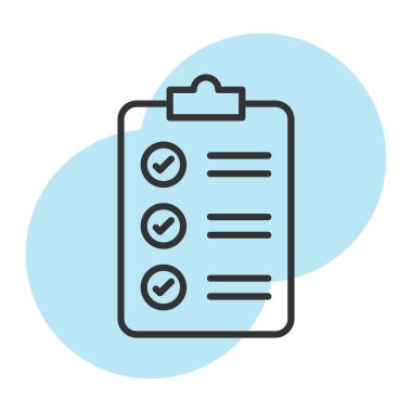 denetleme listesi vektör simgesi düzenlenebilir vuruş