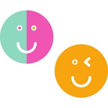 Gülümse ikon vektör illüstrasyonu