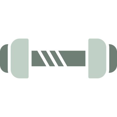 fitness dambıl simgesi, düz stil