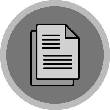 Belge. Web simgesi basit illüstrasyon