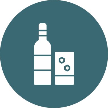 şişe simgesi vektör illüstrasyonu