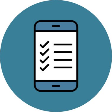 Cep telefonu. Web simgesi basit illüstrasyon