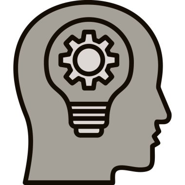 Yaratıcı fikir kavramı, vektör çizim