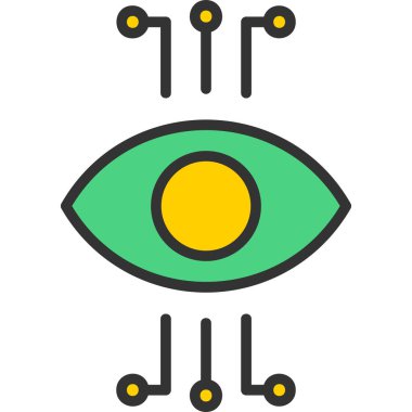 Göz simgesi. vektör illüstrasyonu