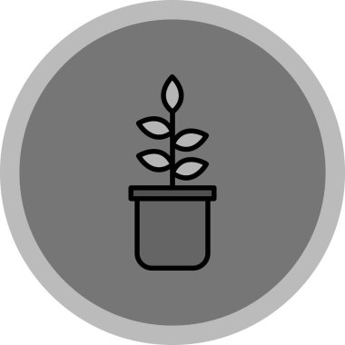 bitki simgesi vektör illüstrasyonu