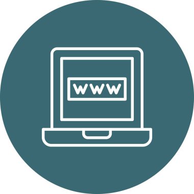 Web tarayıcı simgesi vektör illüstrasyonu