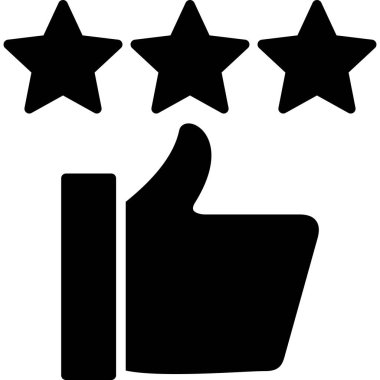 glyph biçiminde yıldız derecelendirme simgesi