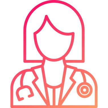 Doktor. Web simgesi basit tasarım