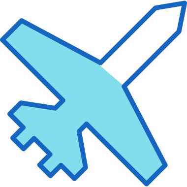 Uçak. Web simgesi basit illüstrasyon