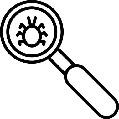 araştırma büyütme simgesi ana hatları biçiminde