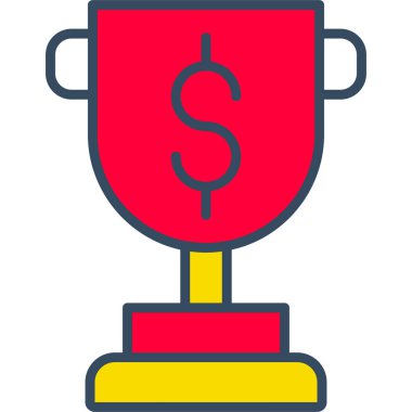 Trophy Düz Vektör Simgesi