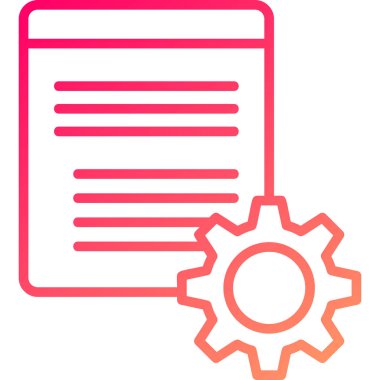 Belge. Web simgesi basit tasarım