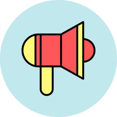 megafon ikonu. vektör simgesi