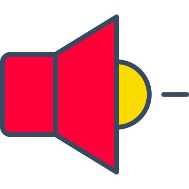 Konuşmacı simgesi. vektör illüstrasyonu