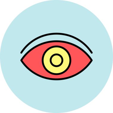 Göz simgesi vektör illüstrasyonu