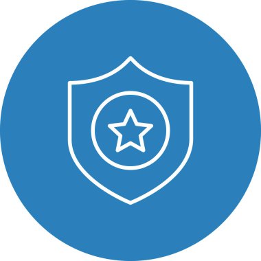 kalkan ikon vektör illüstrasyonu