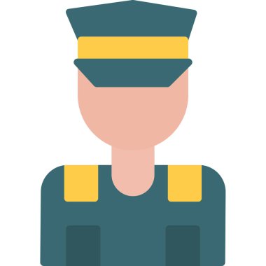 asker vektör çizimi izole edildi