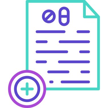 Belge. Web simgesi basit illüstrasyon