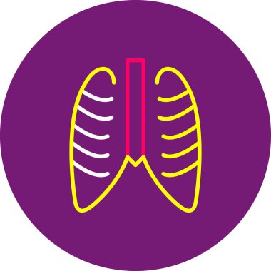 Ciğerler. Web simgesi basit tasarım