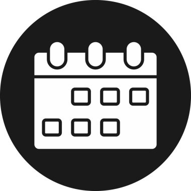 Takvim, tarih, gün, gün simgesi vektör resmi. İş ve finans için de kullanılabilir. Web uygulamalarında ve cep telefonunda kullanılabilir