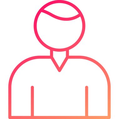 avatar erkek kişisi simgesi ana hatlar biçiminde