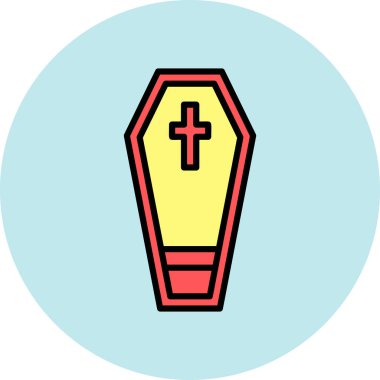 Tabut. Web simgesi basit illüstrasyon