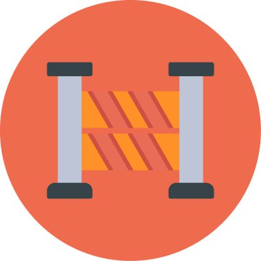 Bariyer. Web simgesi basit illüstrasyon