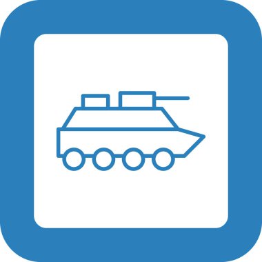 tank vektör simgesi modern biçim illüstrasyonu